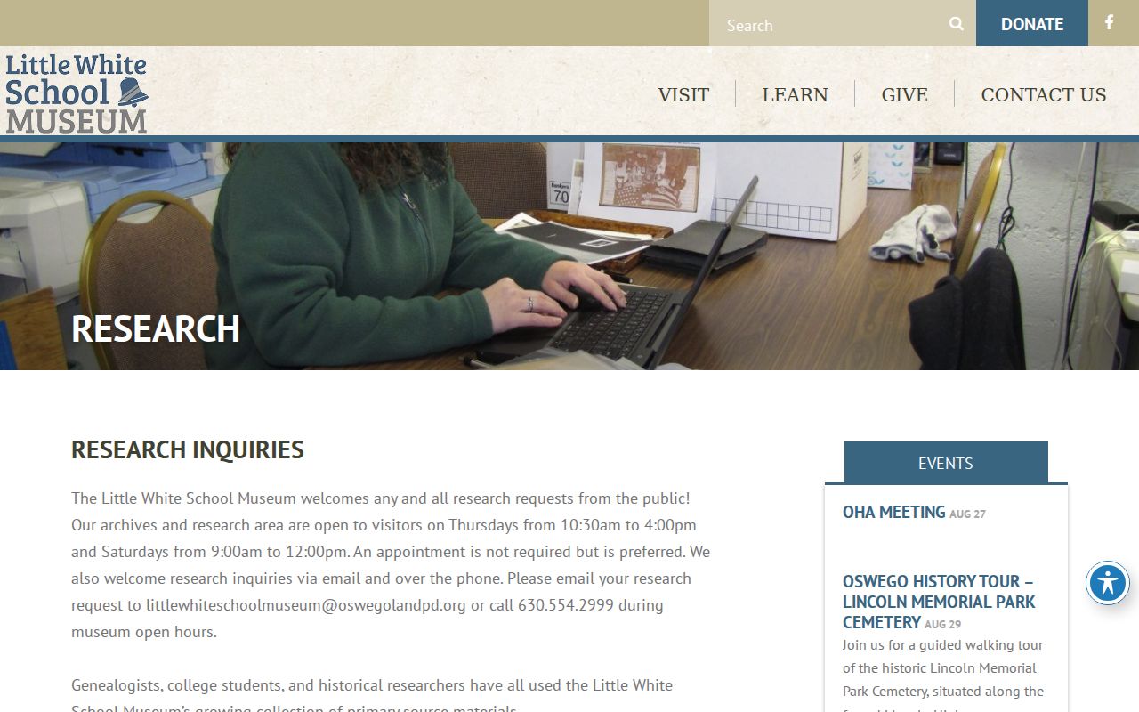 Little White School Museum Oswego city directory archive
