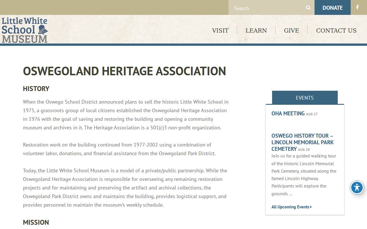 Oswegoland Heritage Association source for Oswego city directories